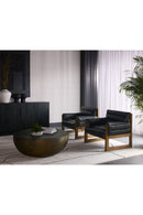 Tufted Black Leather Lounge Chair | Splendido Ferguson | Oroa.com