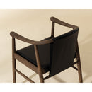 Oak Black Leather Dining Chair | Splendido Aran | Oroatrade.com