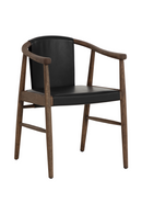 Oak Black Leather Dining Chair | Splendido Aran | Oroa.com
