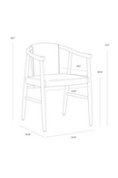 Oak Black Leather Dining Chair | Splendido Aran | Oroa.com