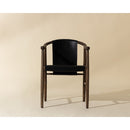 Oak Black Leather Dining Chair | Splendido Aran | Oroatrade.com