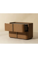 Hospitality furniture - Leather-Look 2-Drawer Nightstand - www.oroatrade.com