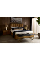 Hospitality furniture - Leather-Look 2-Drawer Nightstand - www.oroatrade.com