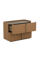 Hospitality furniture - Leather-Look 2-Drawer Nightstand - www.oroatrade.com