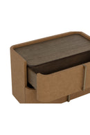 Hospitality furniture - Leather-Look 2-Drawer Nightstand - www.oroatrade.com