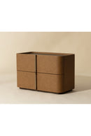 Hospitality furniture - Leather-Look 2-Drawer Nightstand - www.oroatrade.com
