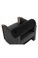 Black Bolster-Back Lounge Chair | Splendido Edgar | Oroa.com