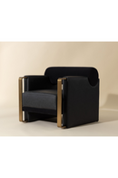 Black Bolster-Back Lounge Chair | Splendido Edgar | Oroa.com