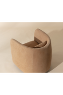 Nubuck Leather Swivel Lounge Chair | Splendido Emilie | Oroa.com