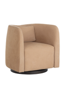 Nubuck Leather Swivel Lounge Chair | Splendido Emilie | Oroa.com