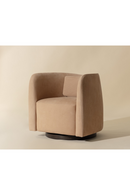 Nubuck Leather Swivel Lounge Chair | Splendido Emilie | Oroa.com