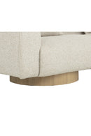 Round Oak Base Sofa | Splendido Mattis | Oroa.com