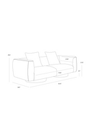 Round Oak Base Sofa | Splendido Mattis | Oroa.com