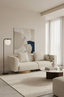 Round Oak Base Sofa | Splendido Mattis | Oroa.com