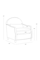 Brown Italian Leather Lounge Chair | Splendido Cynthia | Oroa.com