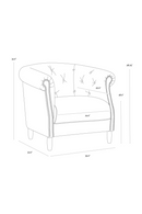 Leather Chesterfield Lounge Chair | Splendido Marjorie | Oroa.com