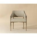 Hospitality furniture - Cream Leather Dining Armchair - www.oroatrade.com