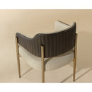 Hospitality furniture - Cream Leather Dining Armchair - www.oroatrade.com