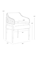 Cream Leather Dining Armchair | Splendido Tova | Oroa.com