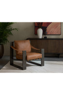 Leather Strapped Lounge Chair | Splendido Berke | Oroa.com