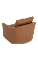 Brown Leather Swivel Lounge Chair | Splendido Corbin | Oroa.com