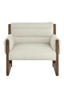 Tufted White Linen Lounge Chair | Splendido Ferguson | Oroa.com