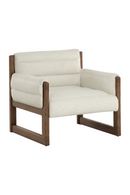 Tufted White Linen Lounge Chair | Splendido Ferguson | Oroa.com