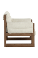 Tufted White Linen Lounge Chair | Splendido Ferguson | Oroa.com