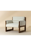Tufted White Linen Lounge Chair | Splendido Ferguson | Oroa.com