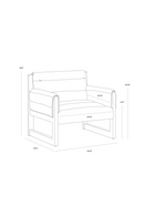 Tufted White Linen Lounge Chair | Splendido Ferguson | Oroa.com