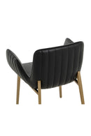 Leather Look Scooped Dining Armchair | Splendido Lucano | Oroa.com