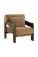 Brown Fabric Lounge Chair | Splendido Reizo | Oroa.com