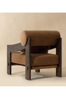 Brown Fabric Lounge Chair | Splendido Reizo | Oroa.com