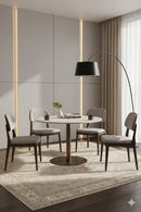 White Marble Round Bistro Table | Splendido Iska | Oroa.co