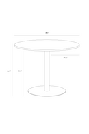 White Marble Round Bistro Table | Splendido Iska | Oroa.co