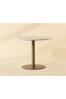 White Marble Round Bistro Table | Splendido Iska | Oroa.co