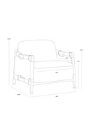 Solid Oak Framed Lounge Chair | Splendido Calloway | Oroa.com