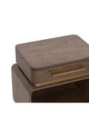 Brown Oak 1-Drawer Nightstand | Splendido Taro | Oroa.com