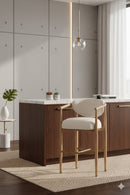 Solid Oak Framed Bar Stool | Splendido Sigrid | Oroa.com