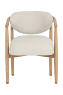 Round Oak Frame Dining Armchair | Splendido Sigrid | Oroa.com