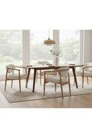 Round Oak Frame Dining Armchair | Splendido Sigrid | Oroa.com