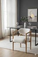 Round Oak Frame Dining Armchair | Splendido Sigrid | Oroa.com