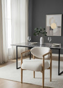 Contract furniture - Round Oak Frame Dining Armchair - www.oroatrade.com