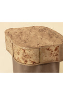 Contract furnitureFreeform Burl Veneer Nightstand - www.oroatrade.com