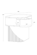 Contract furnitureFreeform Burl Veneer Nightstand - www.oroatrade.com