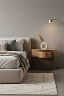 Contract furnitureFreeform Burl Veneer Nightstand - www.oroatrade.com