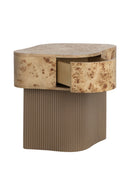 Contract furnitureFreeform Burl Veneer Nightstand - www.oroatrade.com