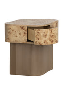 Contract furnitureFreeform Burl Veneer Nightstand - www.oroatrade.com