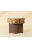 Contract furnitureFreeform Burl Veneer Nightstand - www.oroatrade.com