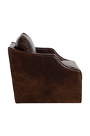 Leather Sloped-Arm Swivel Lounge Chair | Splendido Orwell | Oroa.com